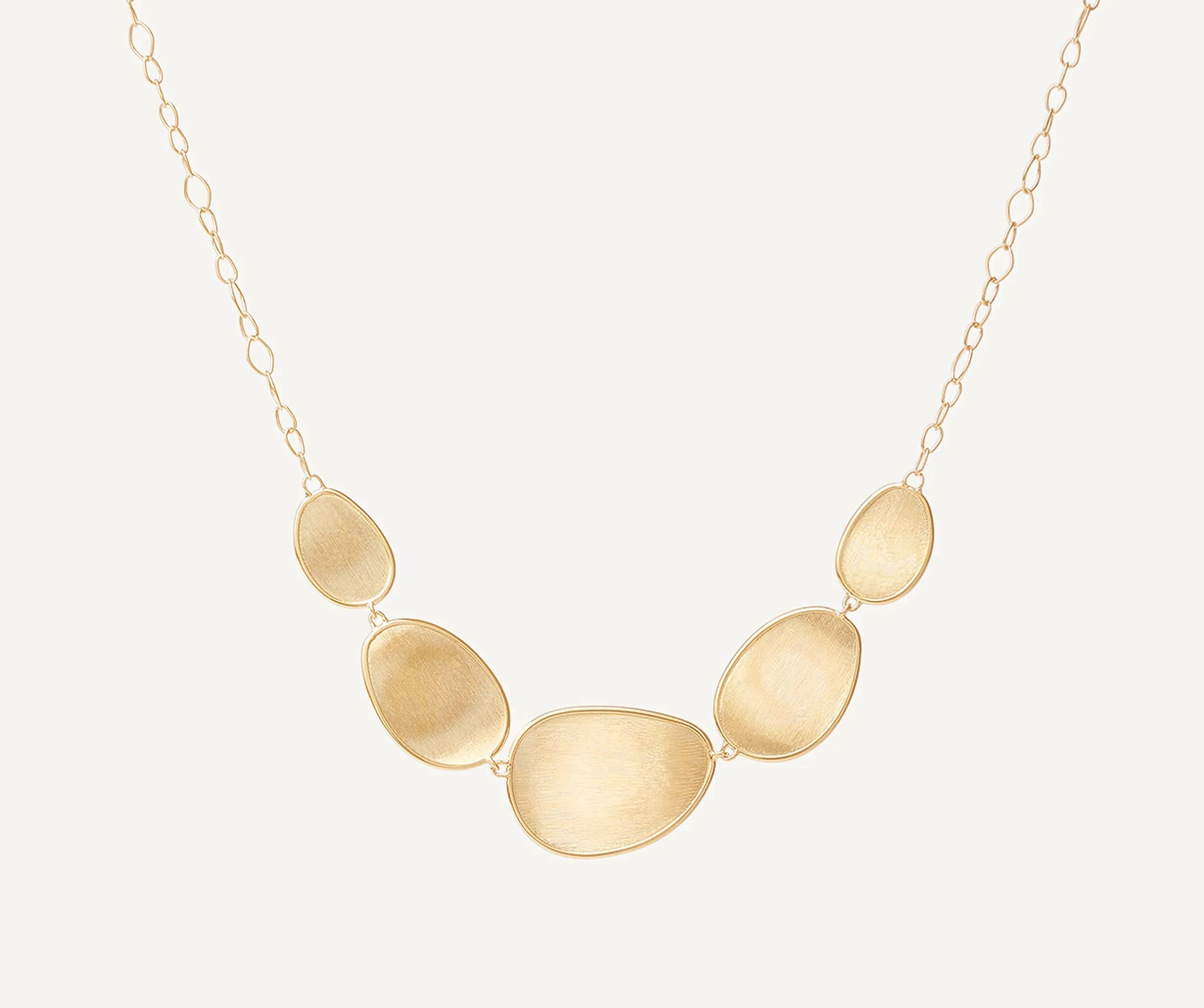 18K Yellow Gold "Halfie" Petal Necklace