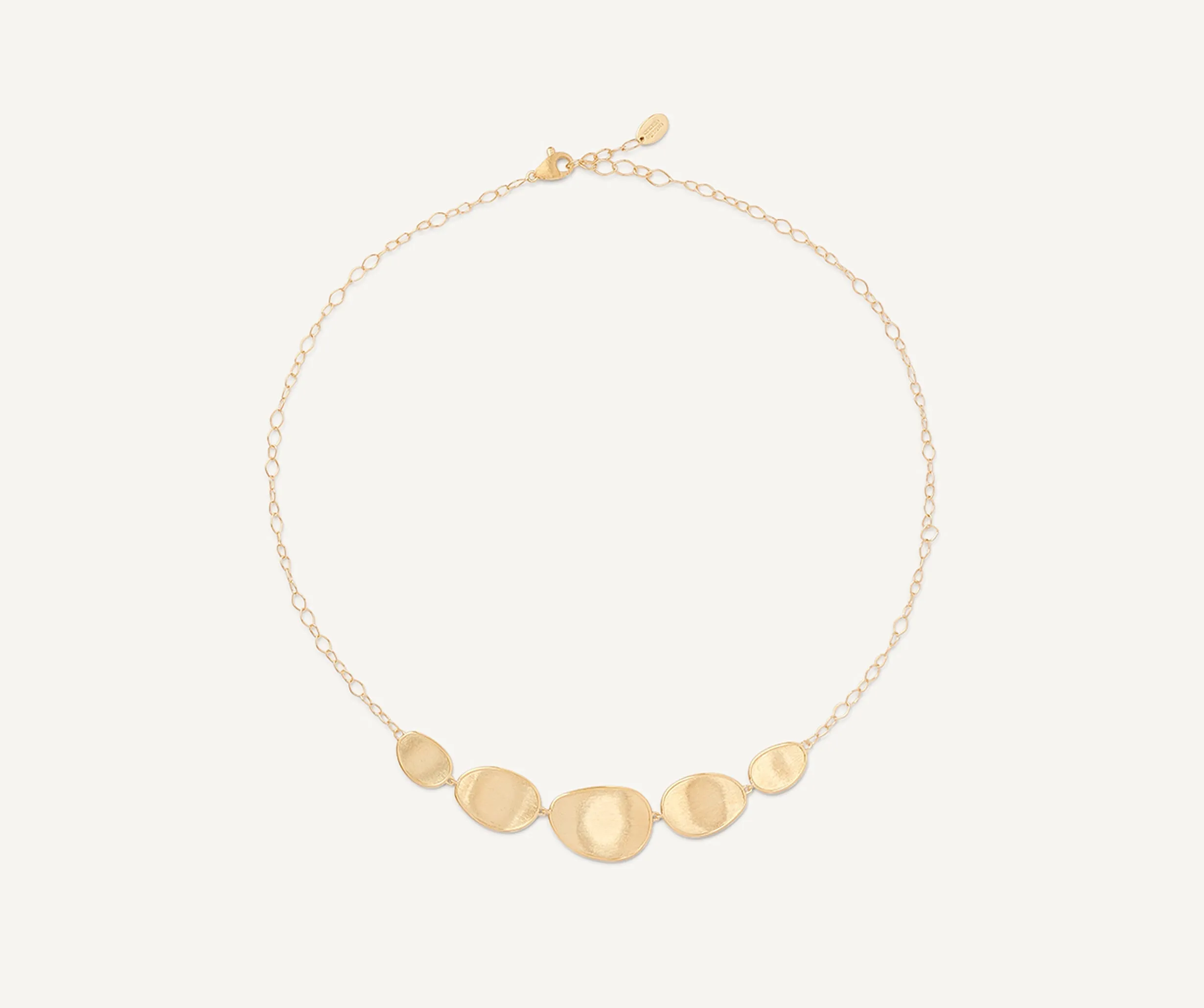 18K Yellow Gold "Halfie" Petal Necklace