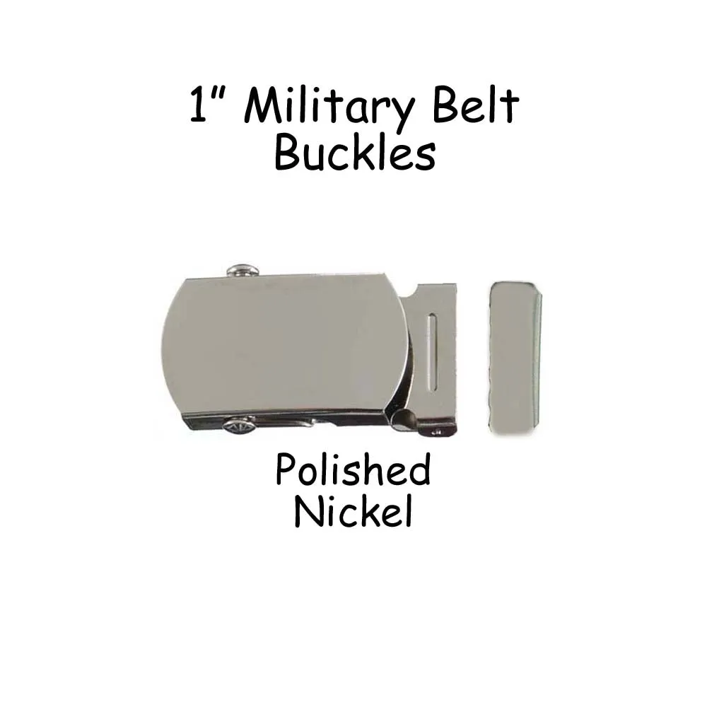 1" Military Belt Buckles