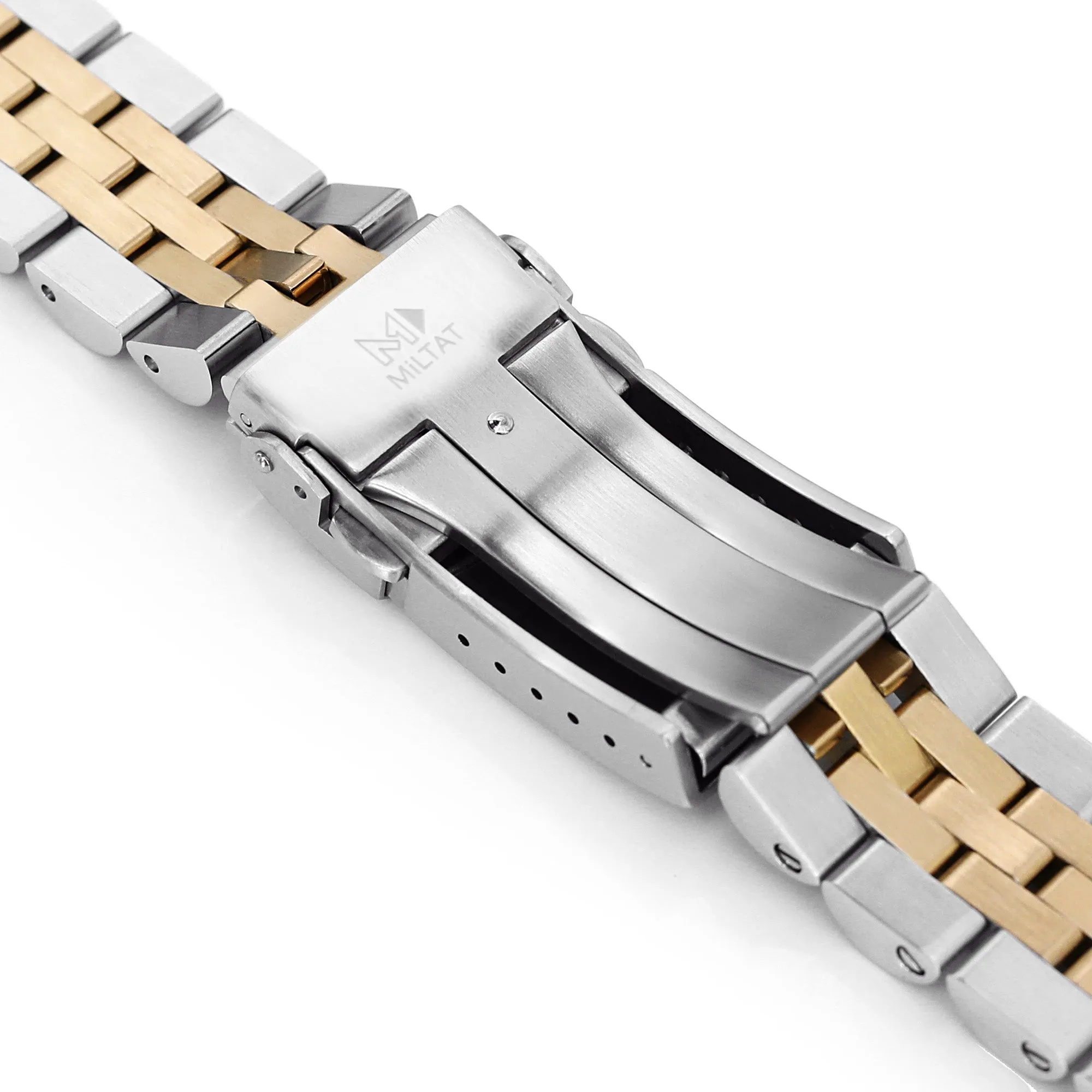 20mm Angus-J Louis for Seiko SARB035 Two Tone IP Gold