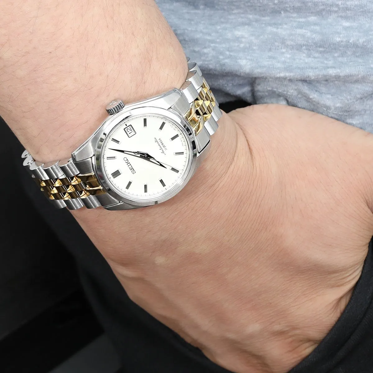 20mm Angus-J Louis for Seiko SARB035 Two Tone IP Gold