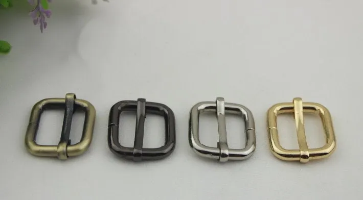 Adjustable Ring Slider Buckle Triglide Adjuster 13-50mm 1/2-2" Slide Rectangle Loop Belt Bag Purse Strap Keeper DIY Leathercraft Hardware
