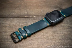 Apple Watch 3,4,5 artisan leather watch band. Badalassi Wax Italian leather.