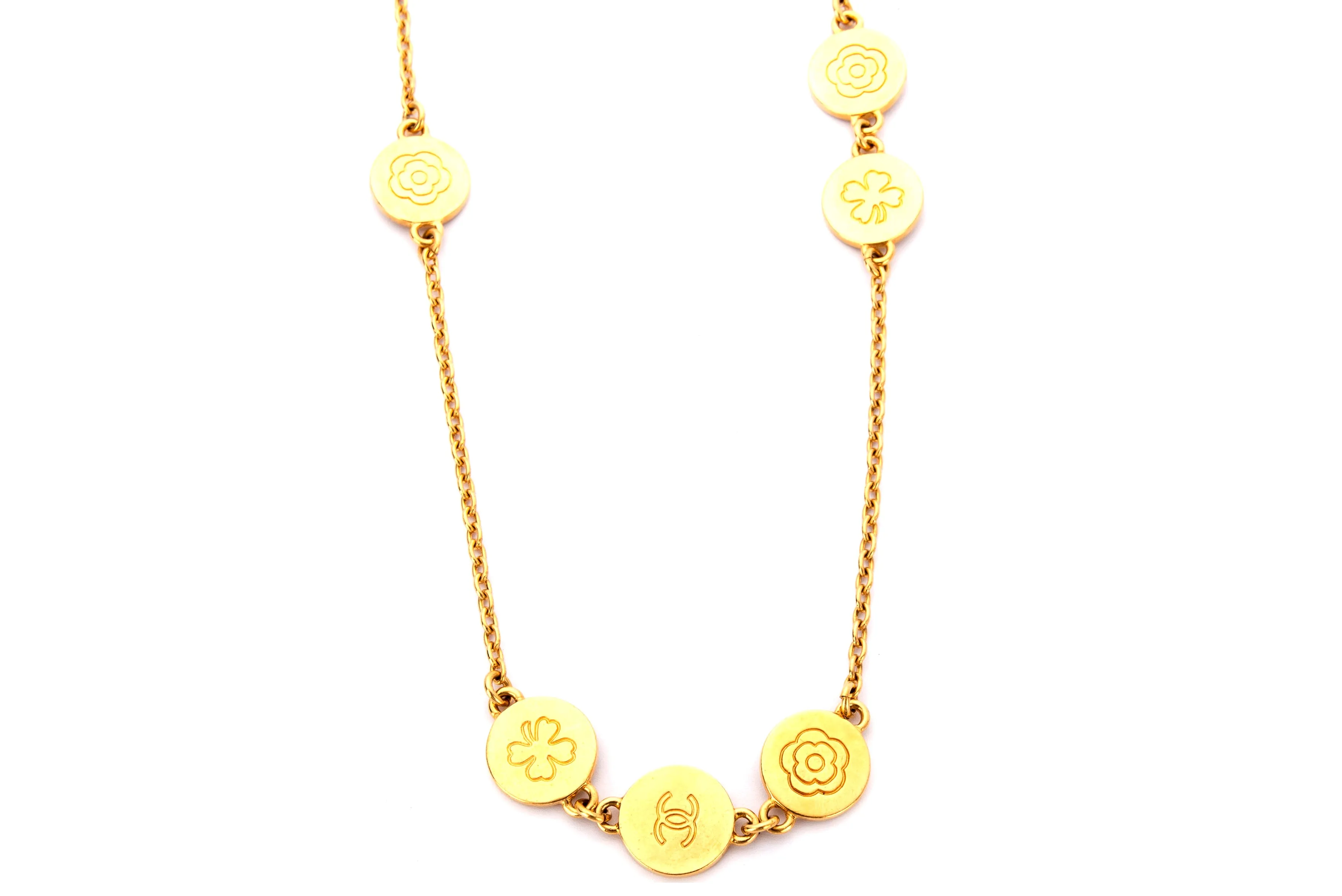 Chanel Vintage Coco Camellia Necklace, no Dust Cover & Box