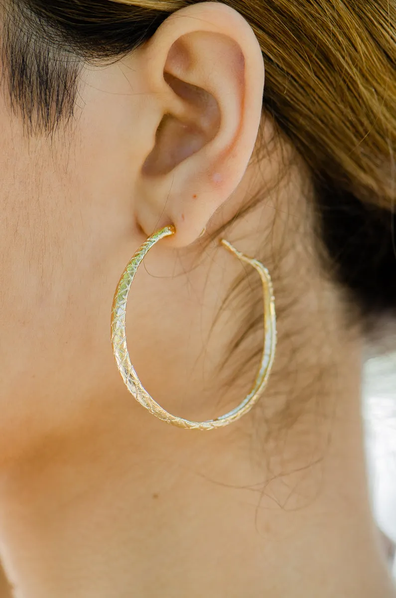 Cobra Hoop Earrings
