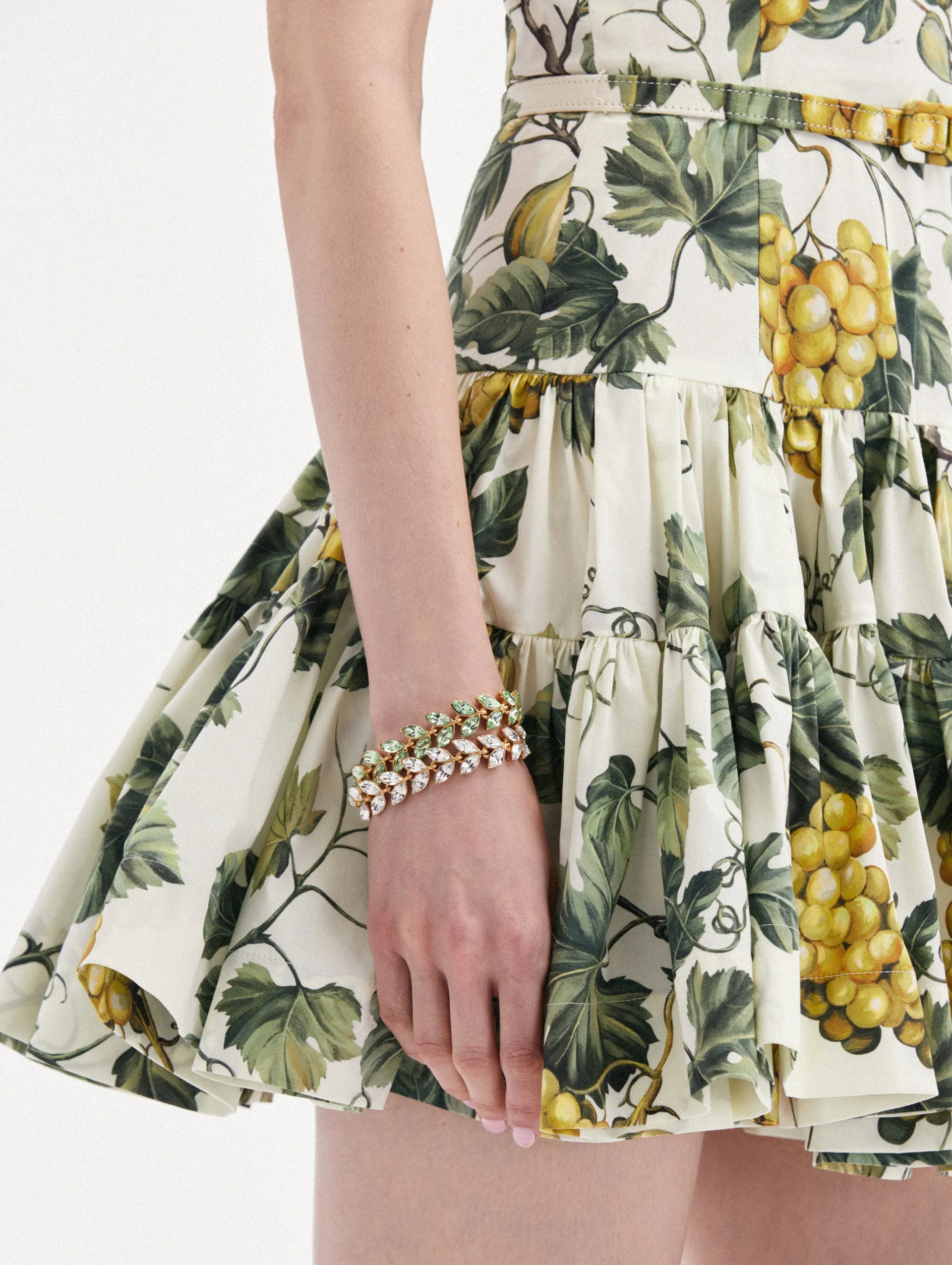 Crystal Leaves Bracelet