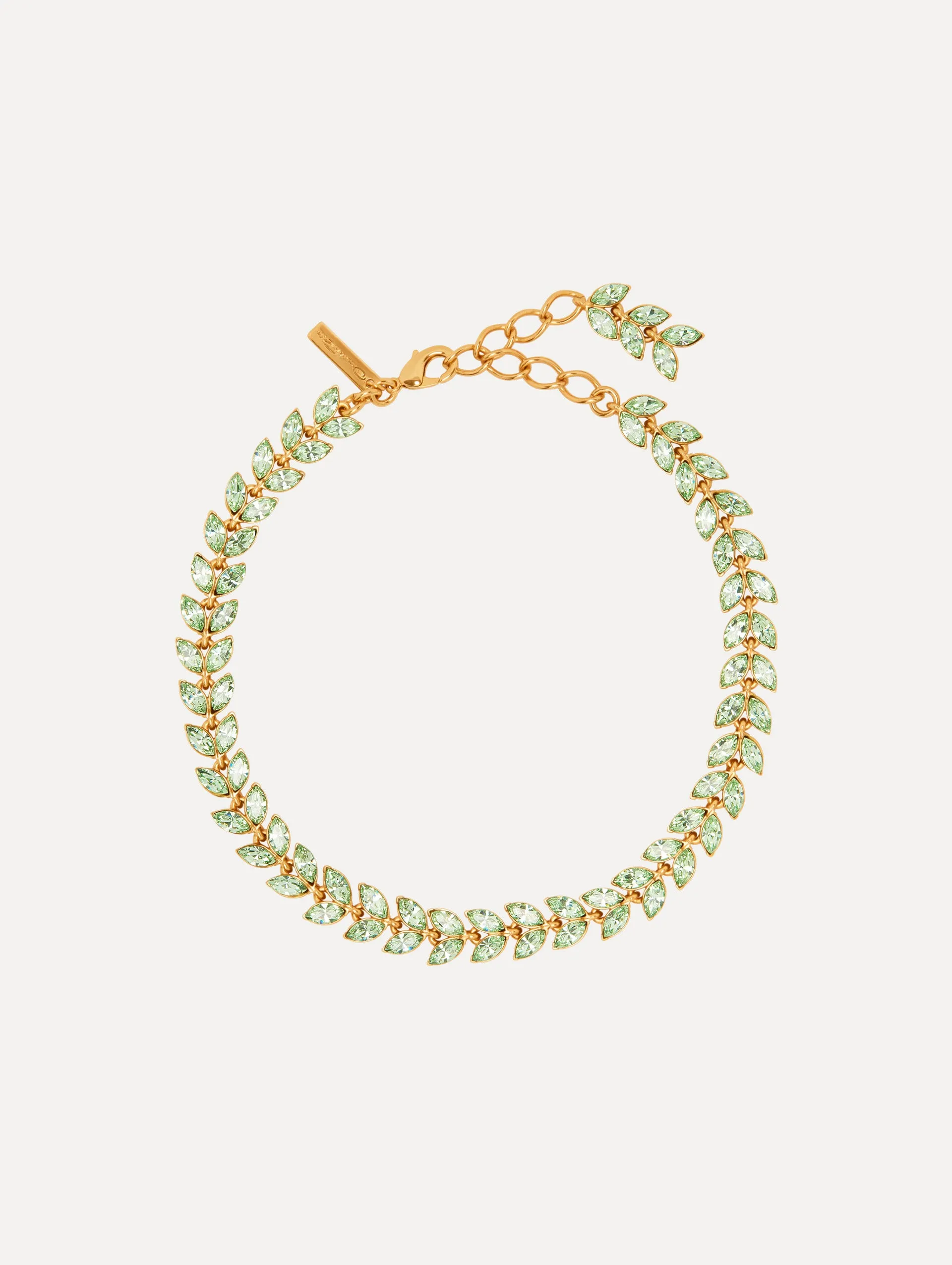 Crystal Leaves Necklace