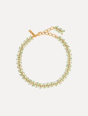 Crystal Leaves Necklace