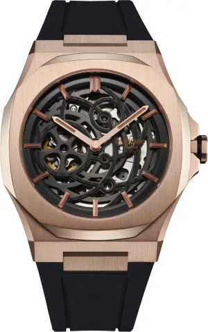 D1M Watch Skeleton Rose Gold