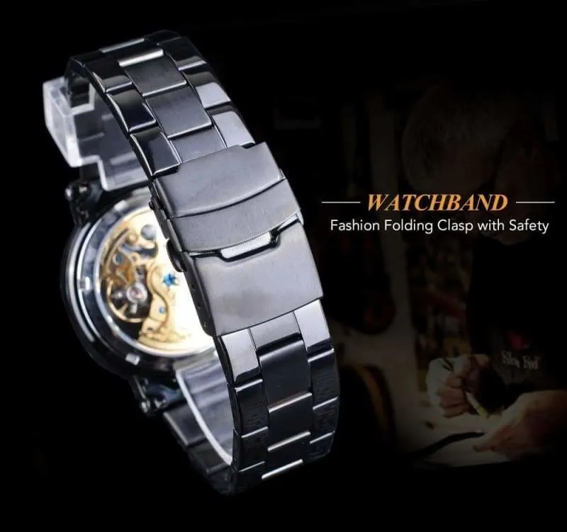 Diamond Mechanical Wrist Watch