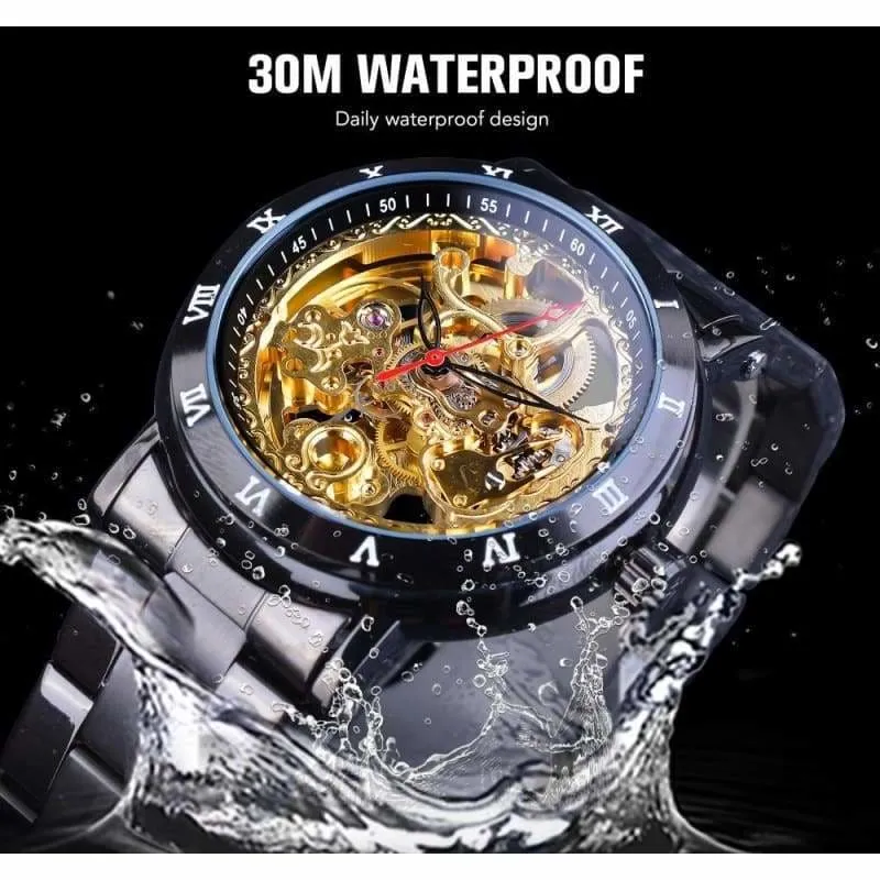 Diamond Mechanical Wrist Watch