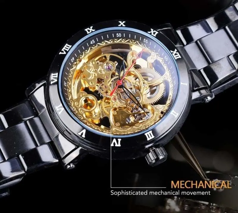 Diamond Mechanical Wrist Watch