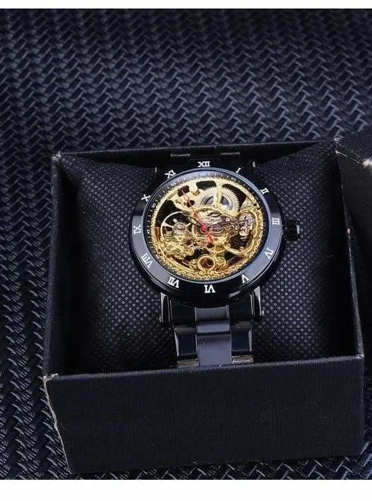 Diamond Mechanical Wrist Watch