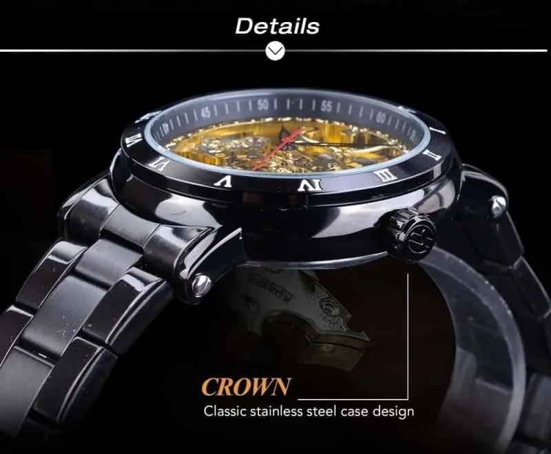 Diamond Mechanical Wrist Watch
