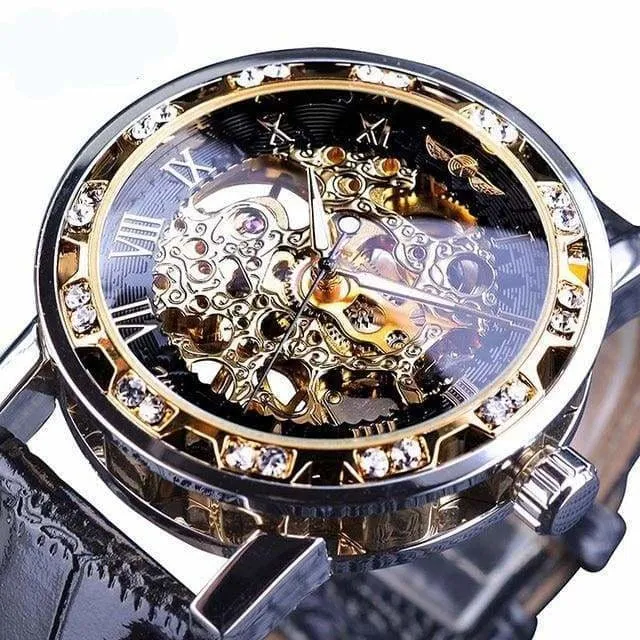 Diamond Mechanical Wrist Watch