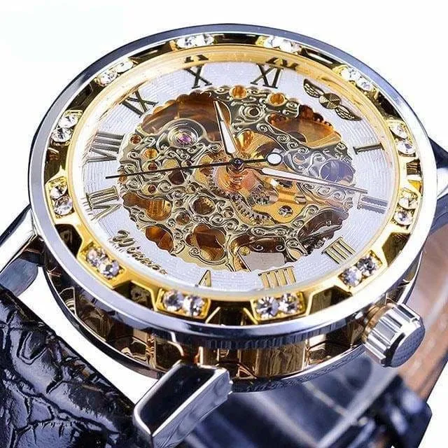 Diamond Mechanical Wrist Watch