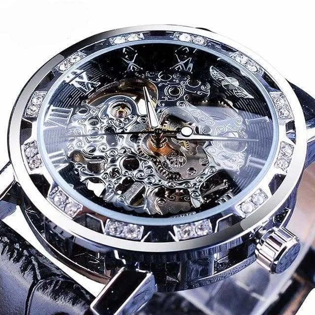 Diamond Mechanical Wrist Watch