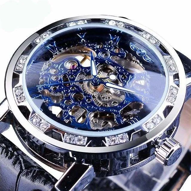 Diamond Mechanical Wrist Watch