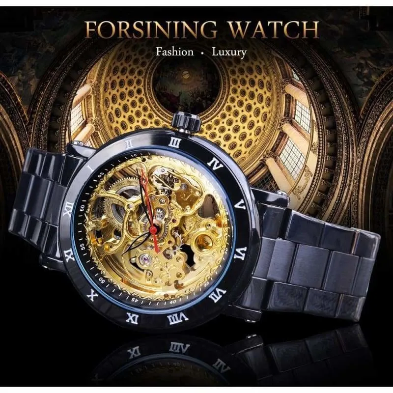 Diamond Mechanical Wrist Watch
