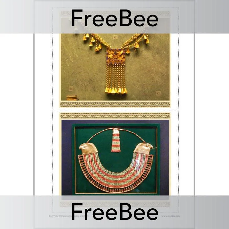 Egyptian Necklaces Picture Cards