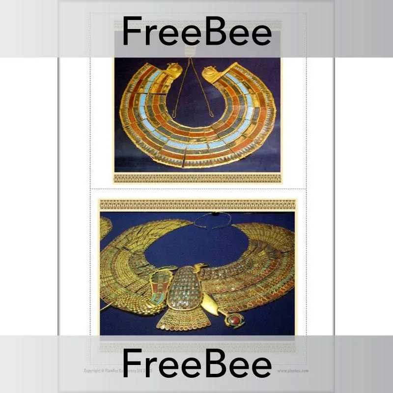 Egyptian Necklaces Picture Cards