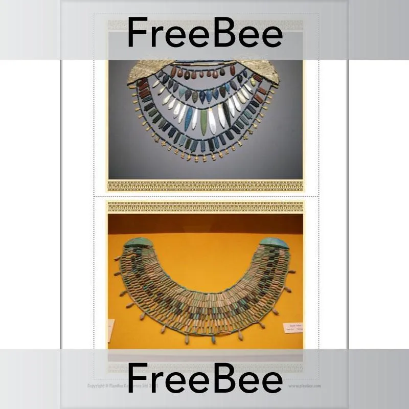 Egyptian Necklaces Picture Cards