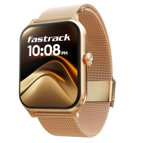 Optimized Product Title: **Fastrack Limitless Classic Smartwatch - 1.91 UltraVU Display, Metal Case, Crown Functionality, 320x385 Resolution, Bluetooth Calling, 100  Sports Modes - Rose Gold**