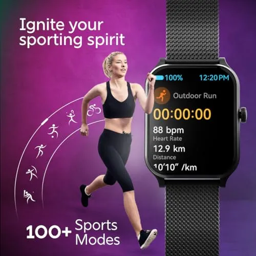 Optimized Product Title: **Fastrack Limitless Classic Smartwatch - 1.91 UltraVU Display, Metal Case, Crown Functionality, 320x385 Resolution, Bluetooth Calling, 100  Sports Modes - Rose Gold**