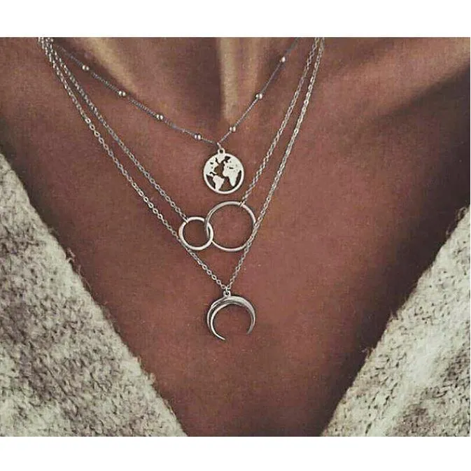 FREE   Shipping Women Multi Layer Long Necklaces & Pearl Chokers