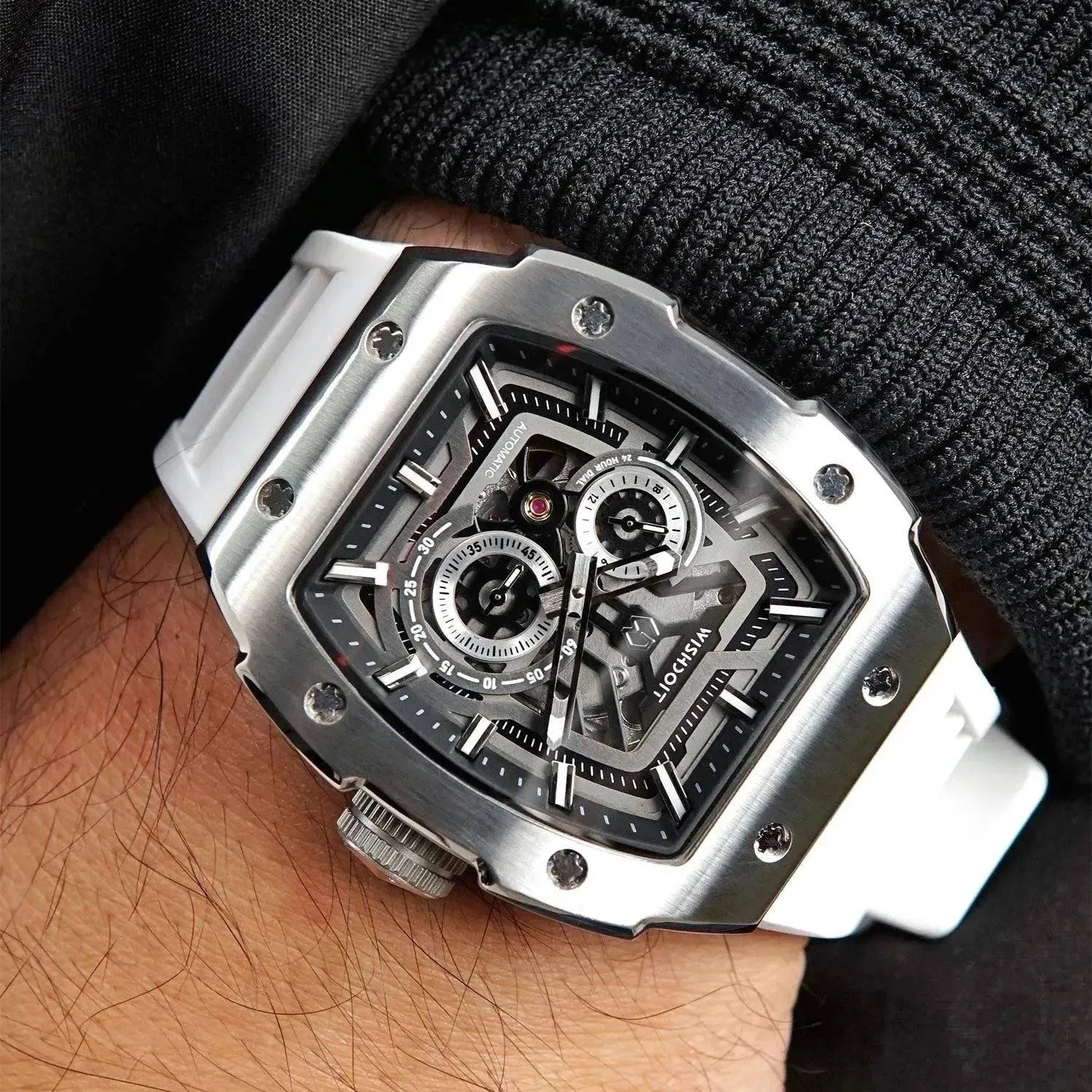 Full Speed - Silvery Watch (Blue Strap)