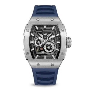 Full Speed - Silvery Watch (Blue Strap)