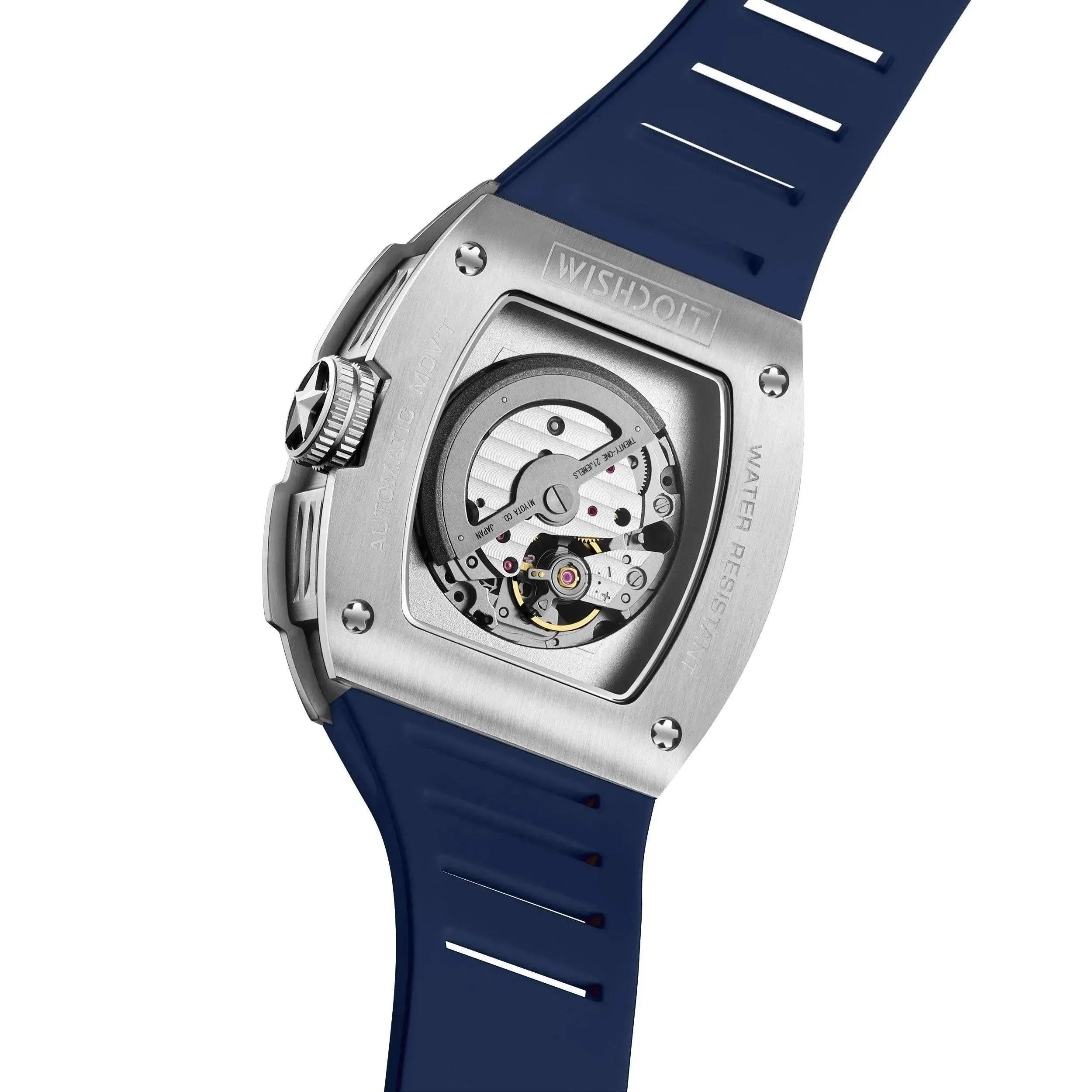 Full Speed - Silvery Watch (Blue Strap)