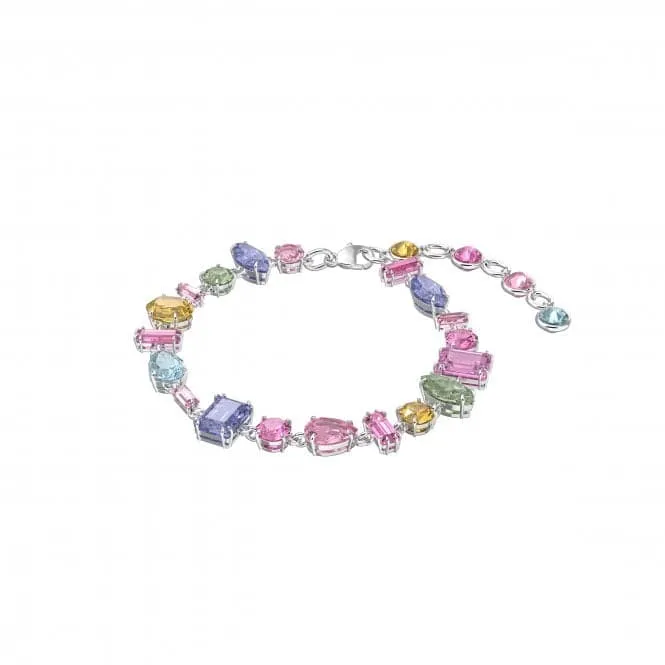 Gema Multicolored Rhodium Plated Bracelet 5613739
