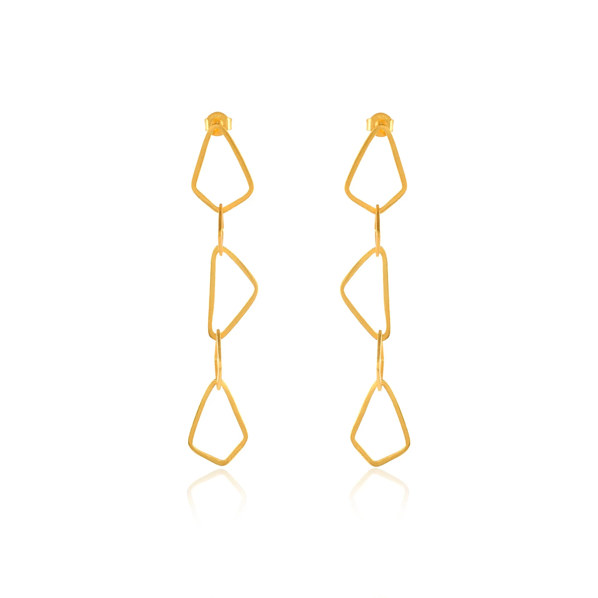 Geometric Link Statement Earrings