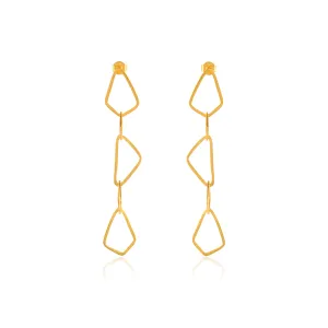 Geometric Link Statement Earrings