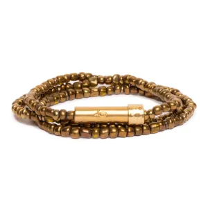 Golden Seed Wrap Bracelet / Wish Necklace