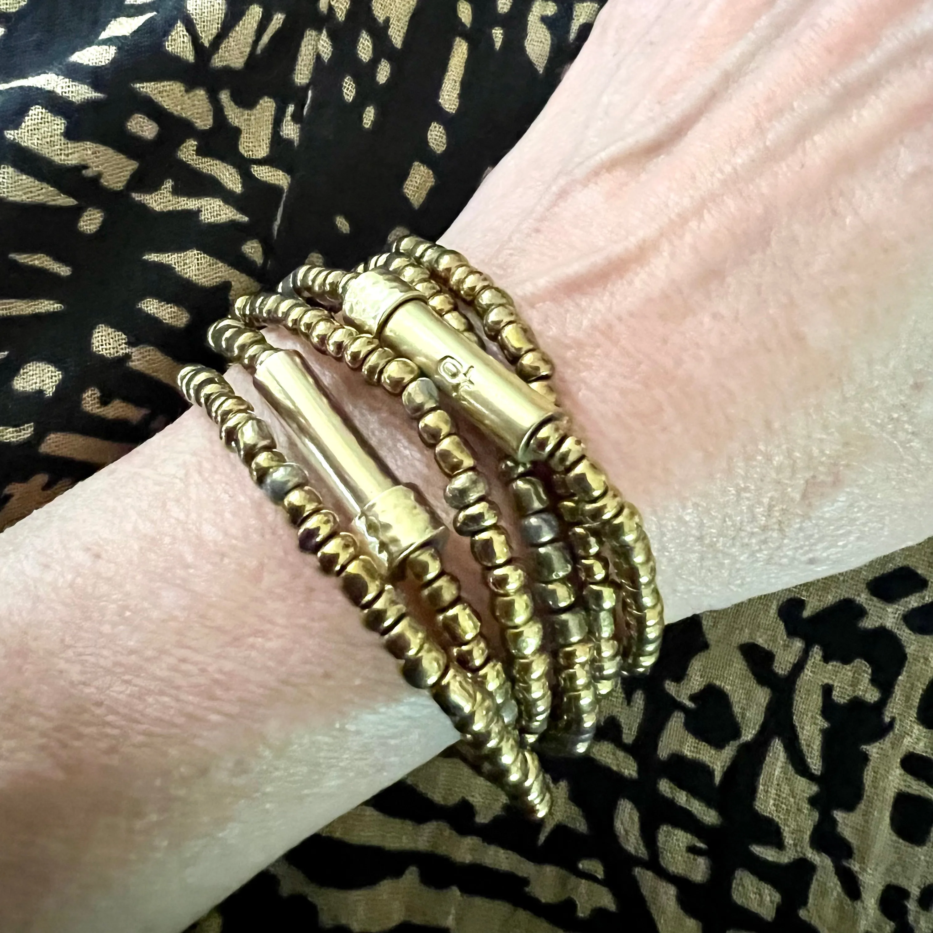 Golden Seed Wrap Bracelet / Wish Necklace
