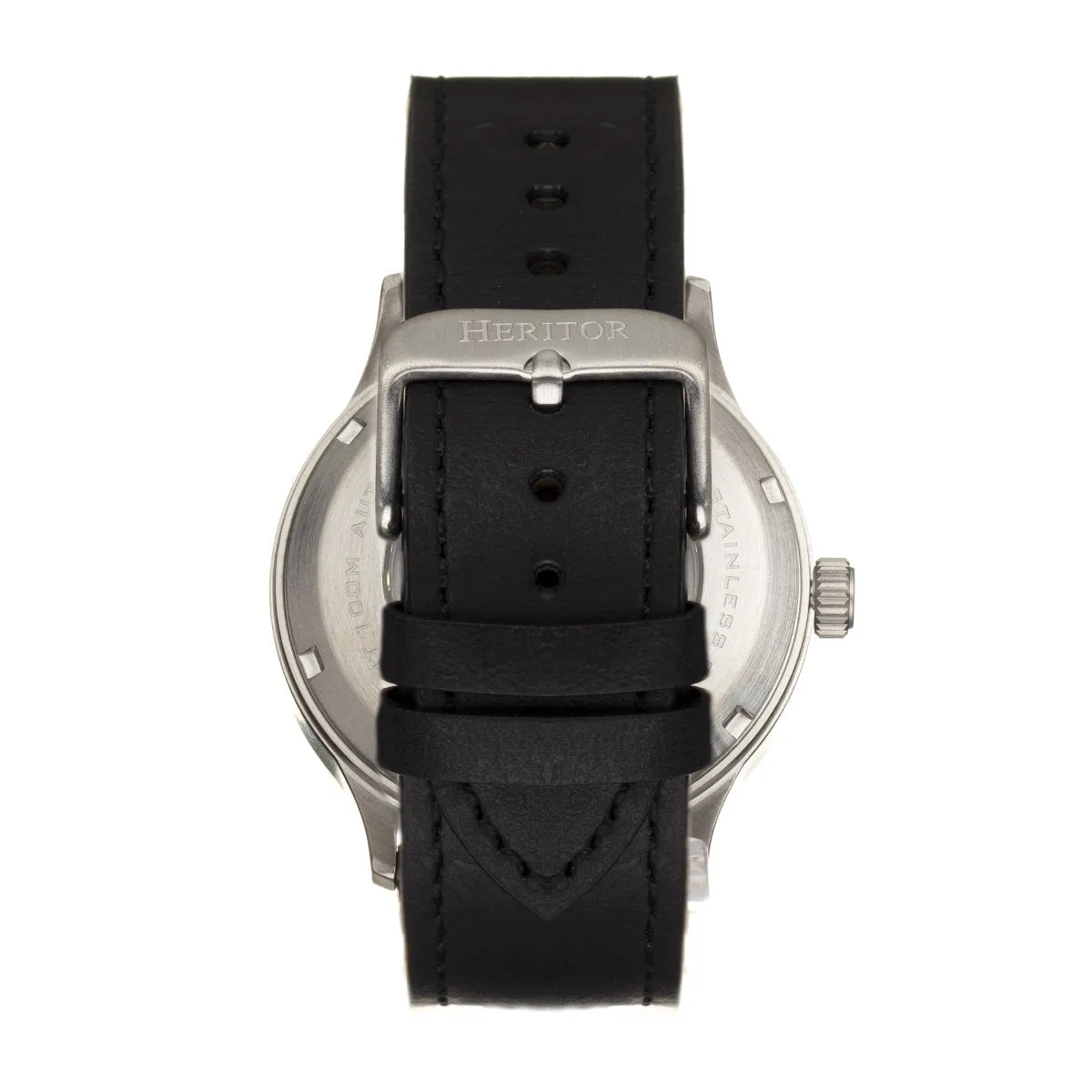 Heritor Automatic Becker Leather-Band Watch w/Date