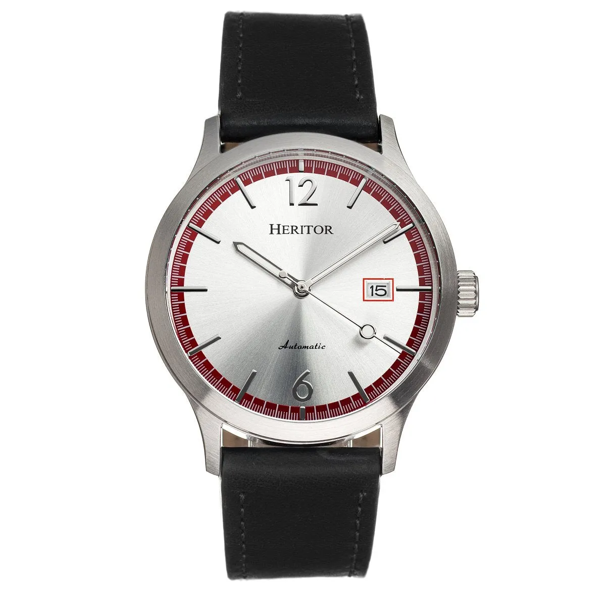 Heritor Automatic Becker Leather-Band Watch w/Date