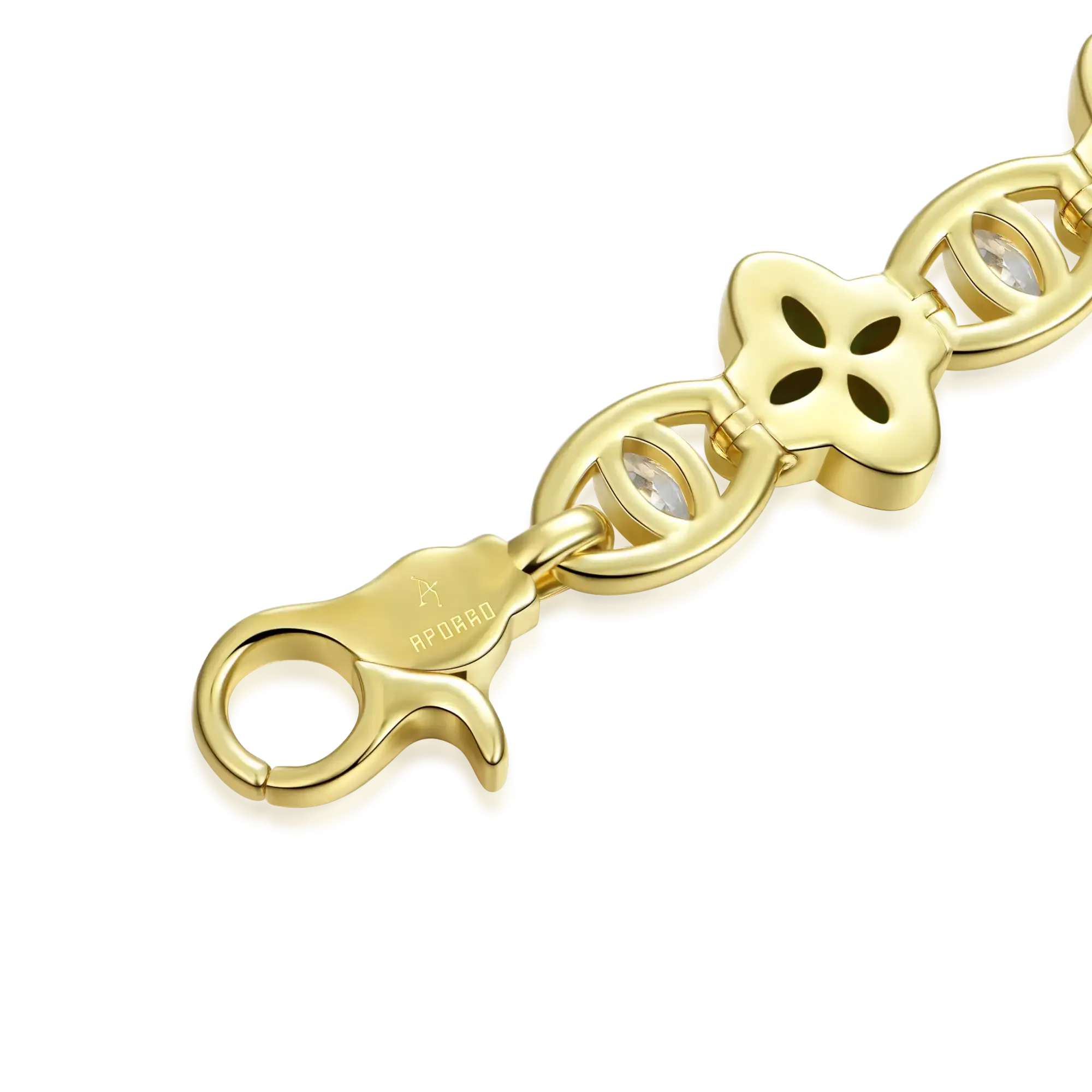 Iced Clover Eyes Blessing Bracelet