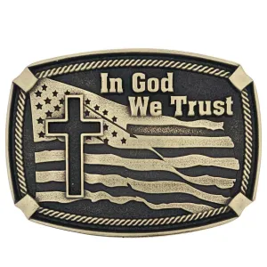 In God We Trust Heritage Attitude Buckle
