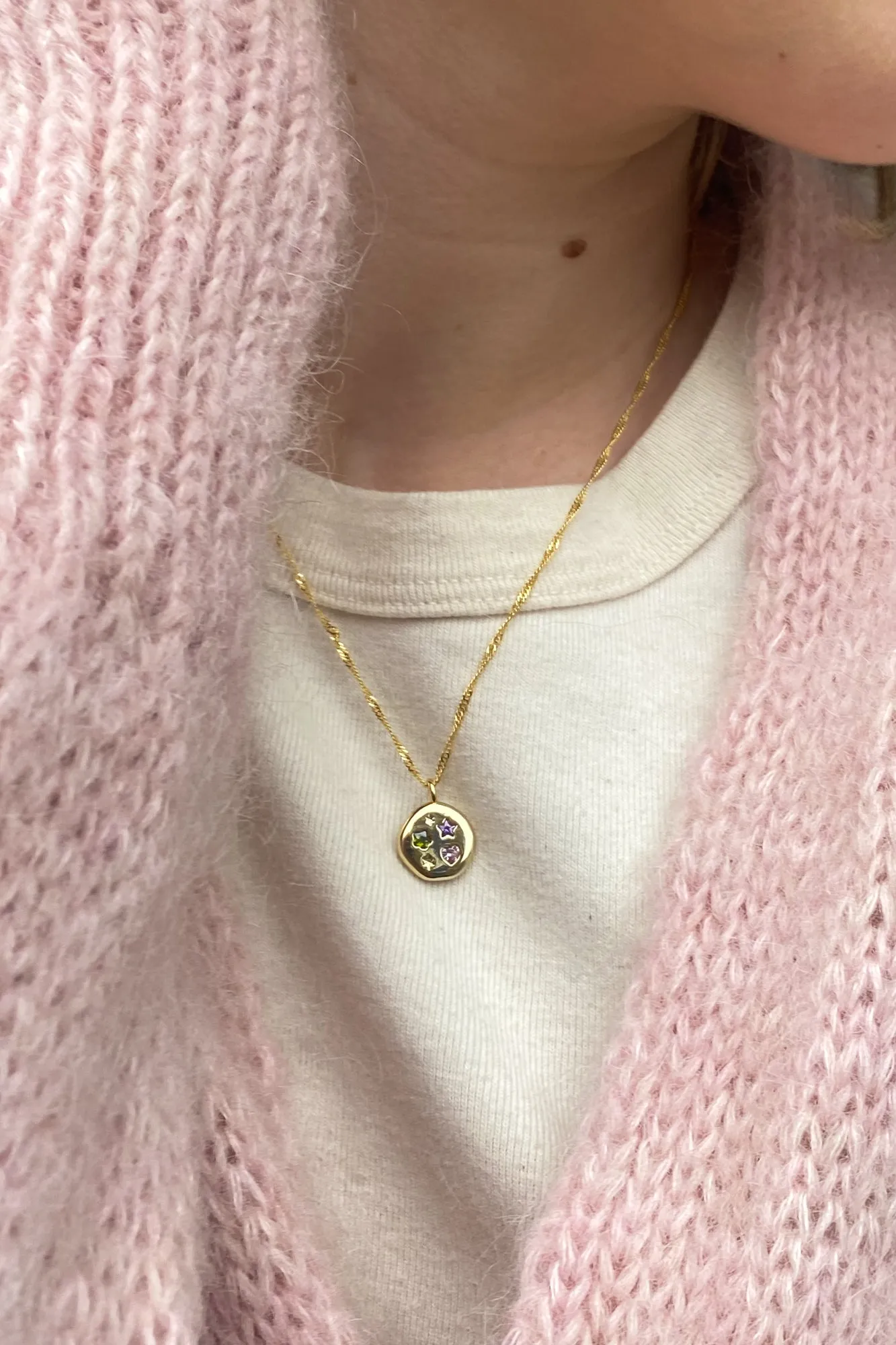 JJ  Dreams Disc Necklace