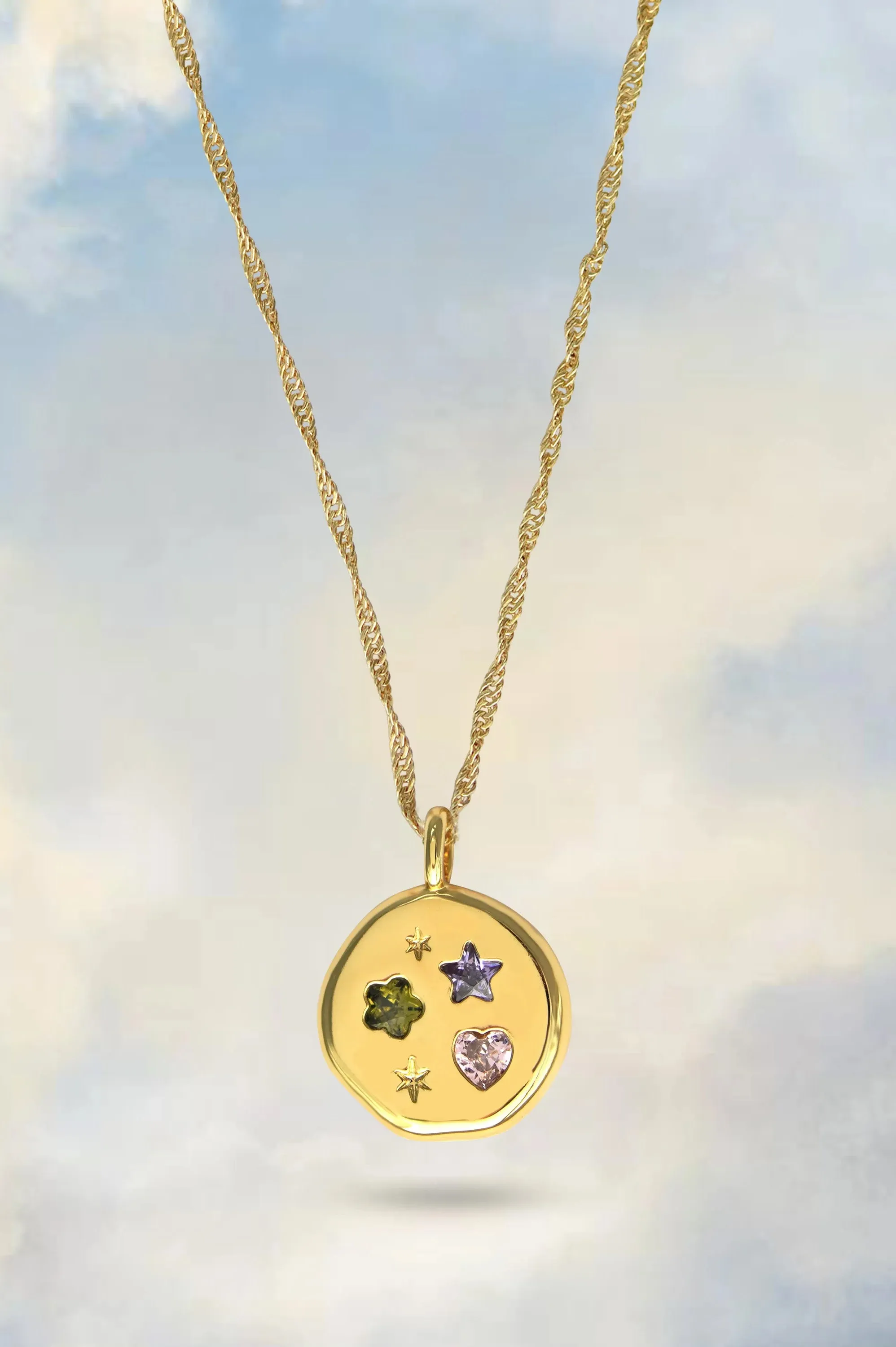 JJ  Dreams Disc Necklace