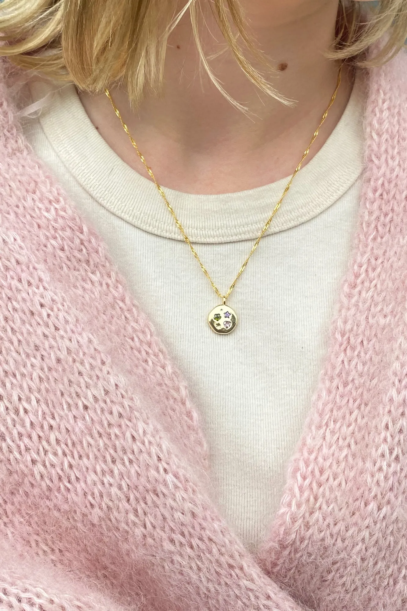 JJ  Dreams Disc Necklace