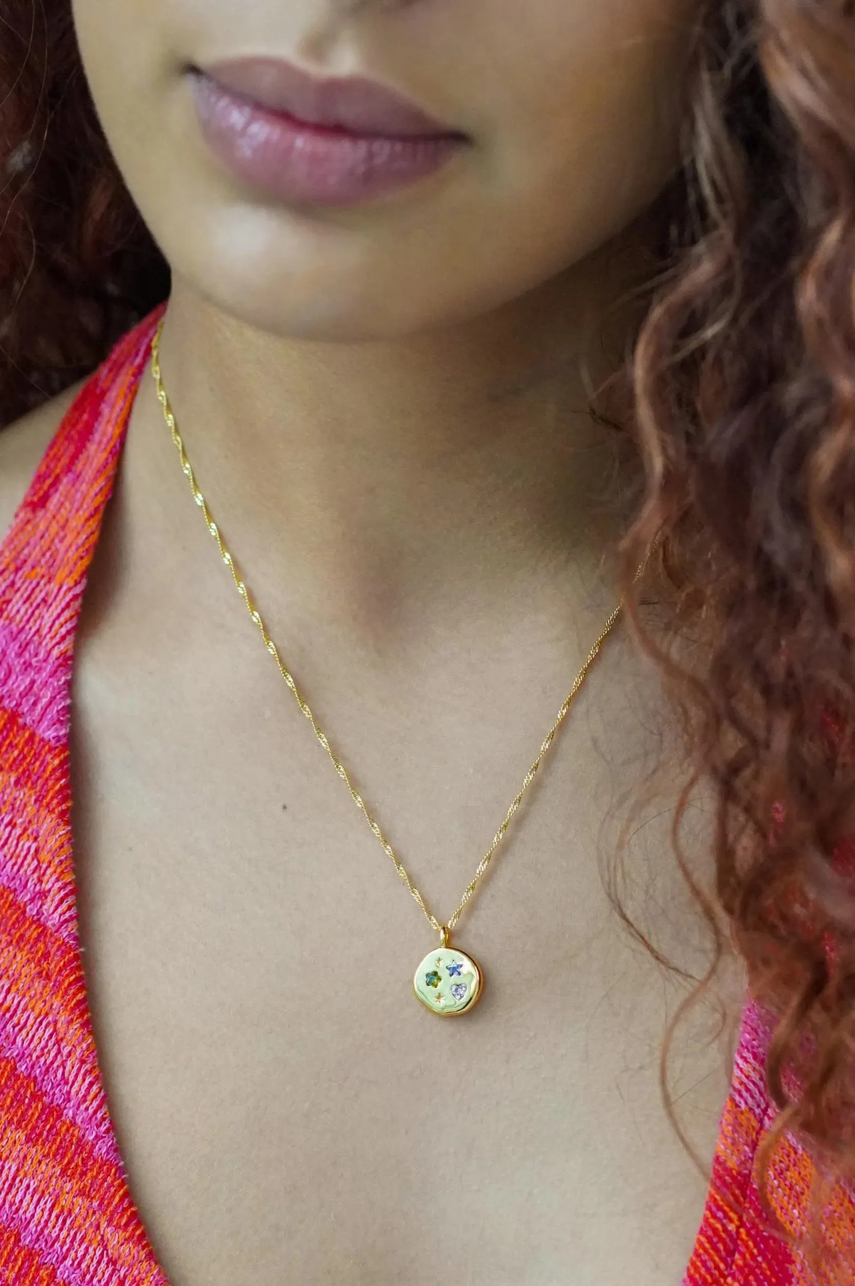 JJ  Dreams Disc Necklace