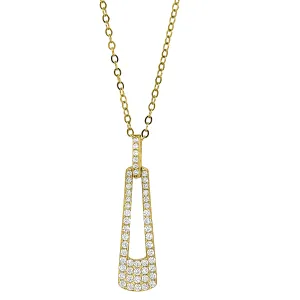 Kelly Waters Gold CZ Rhombus Necklace (SI3424)