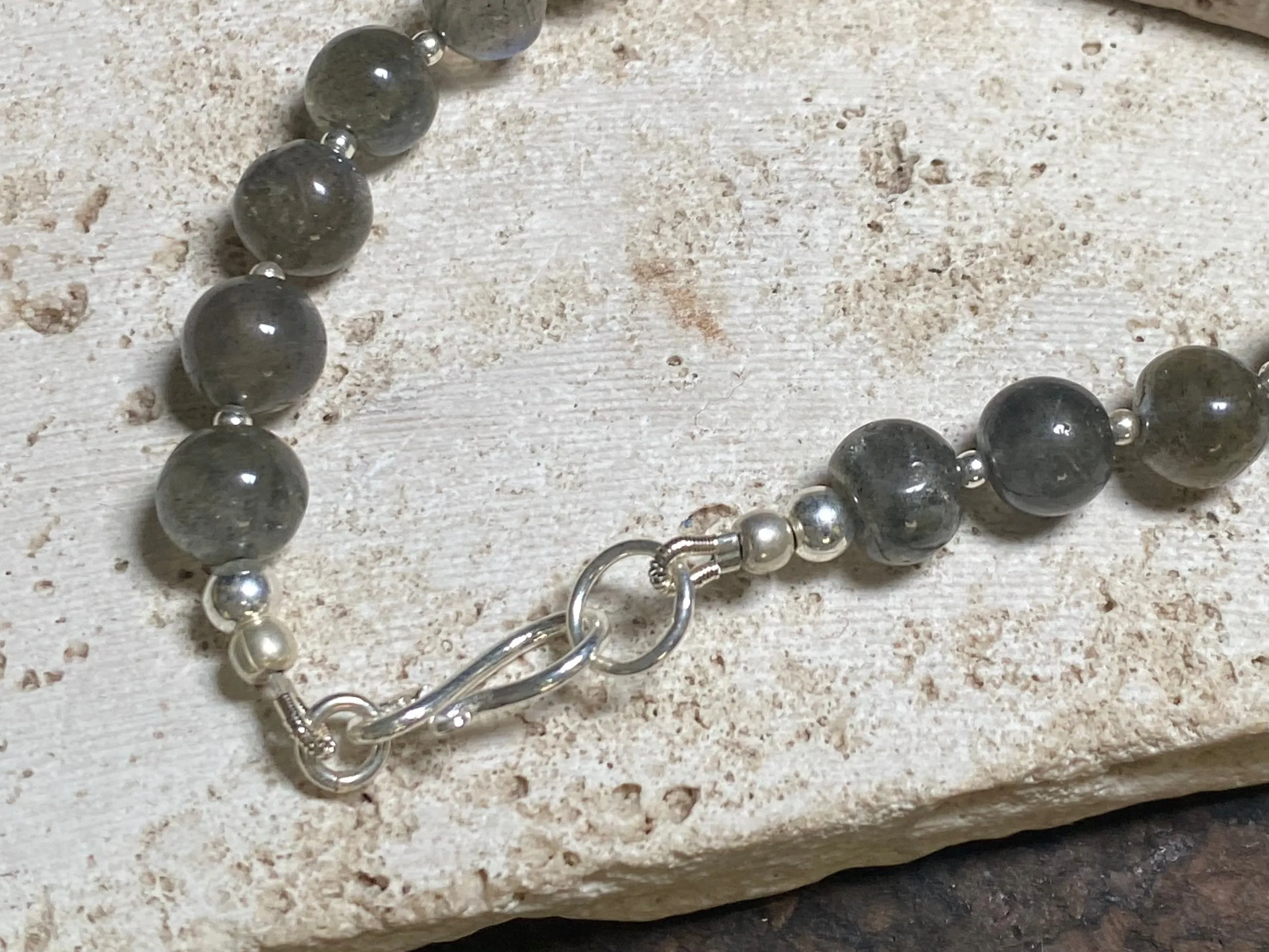 Labradorite Silver Necklace
