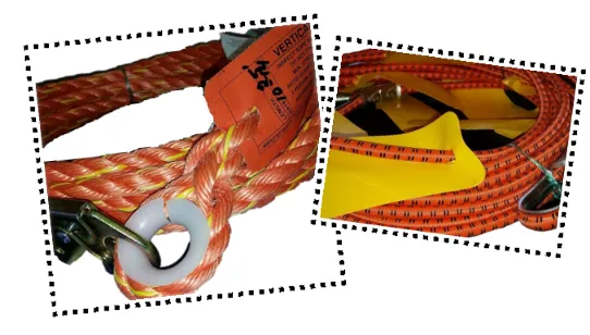 Lifeline - 300' w/3/4" Gate Double locking snap hook and loop