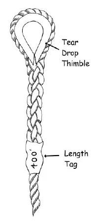 Lifeline - 300' w/3/4" Gate Double locking snap hook and loop