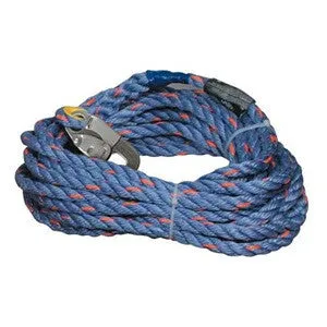 Lifeline - 300' w/3/4" Gate Double locking snap hook and loop